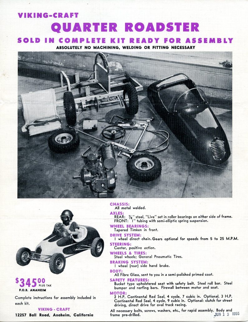 Vintage Go-Kart Roller Kit