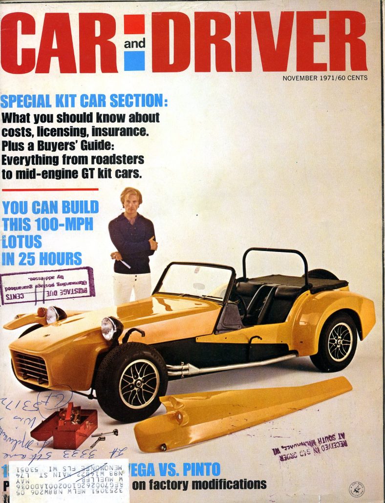 Fiberglass State of the Industry: Car and Driver, November 1971