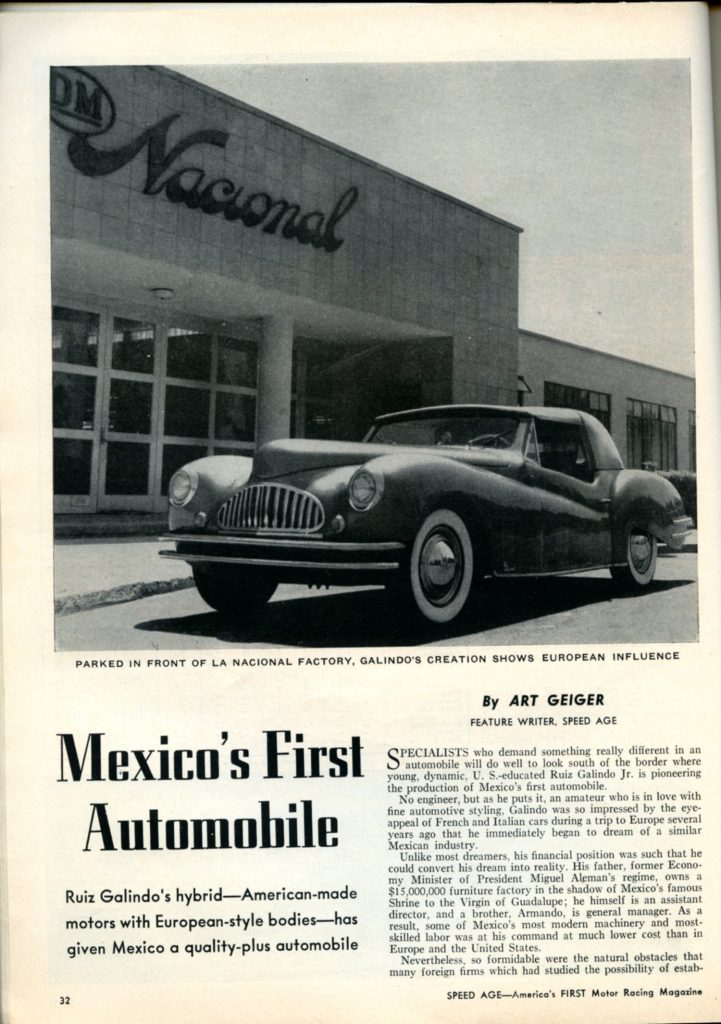 Mexico S First Automobile Dm Nacional Custom Sports And Sport