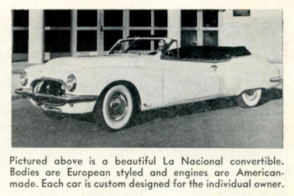 Mexico S First Automobile Dm Nacional Custom Sports And Sport